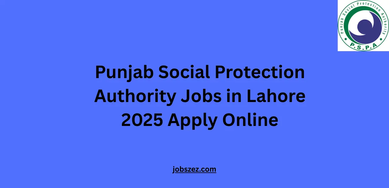 Punjab Social Protection Authority Jobs in Lahore 2025 Apply Online